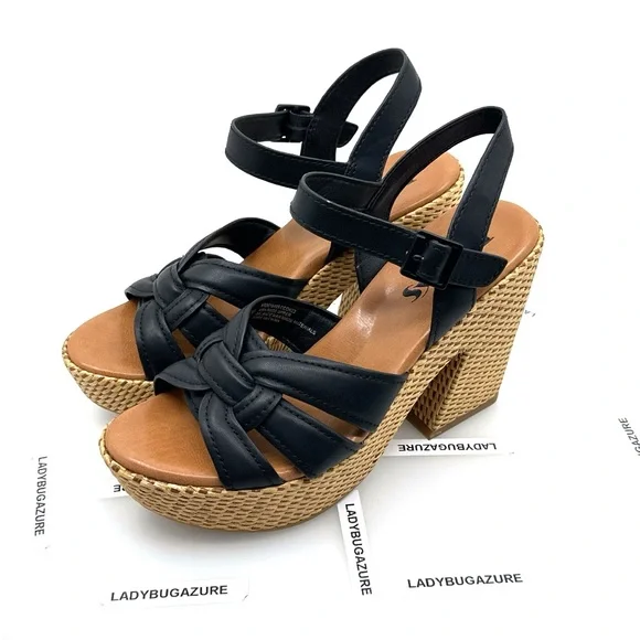 Korks Womens Dee Heeled Sandals Size 7 - Picture 3 of 9